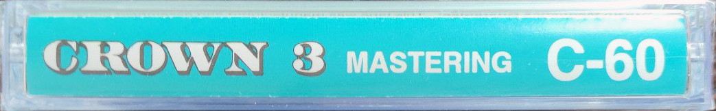 Compact Cassette Crown Magnetics Crown 3 60 Type I Normal 1983 USA
