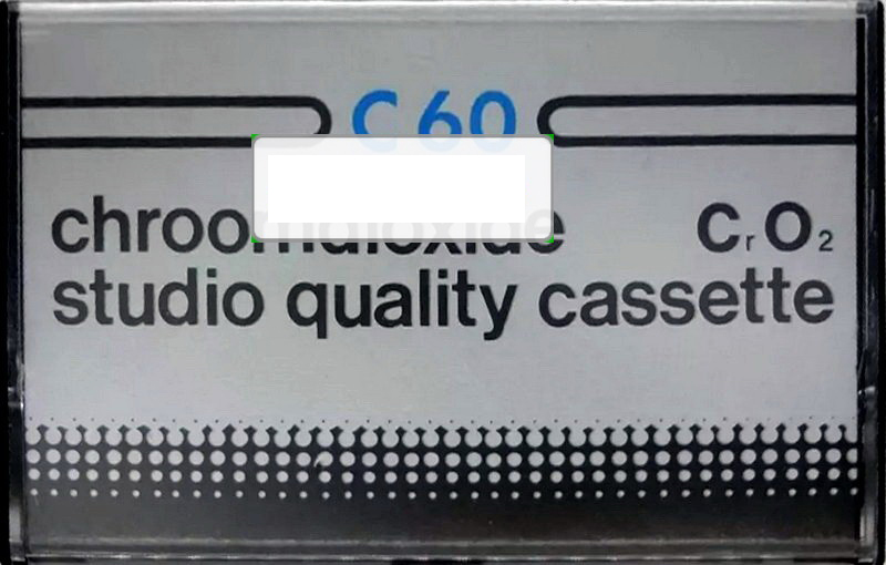 Compact Cassette No Name 60 "Studio Quality" Type II Chrome Unknown Country