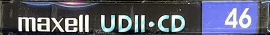 Compact Cassette Maxell UDII-CD 46 Type II Chrome 1998 Europe