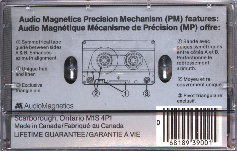 Compact Cassette:  Audio Magnetics - XHE Ultra 1 90