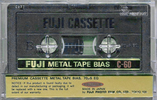 Compact Cassette Fuji Metal Tape 60 Type IV Metal 1977 Europe, North America