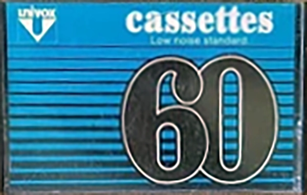 Compact Cassette Univox 60 Type I Normal Hong Kong