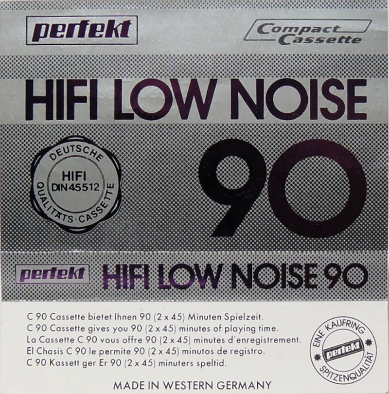 Compact Cassette Perfekt 90 Type I Normal 1976 Germany