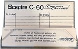Compact Cassette Sceptre 60 Type I Normal 1981 Hong Kong