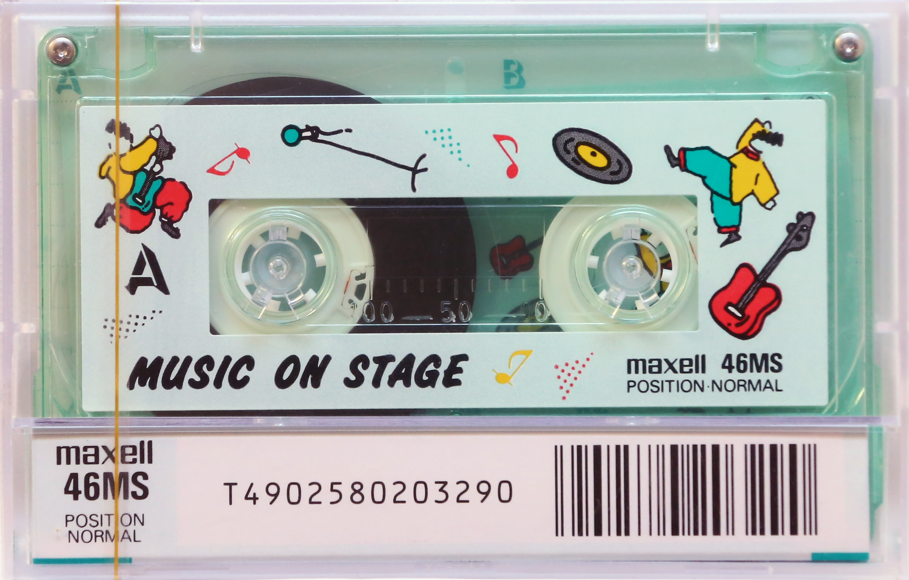 Compact Cassette Maxell 46 X 46 "46MS Midori Music-On-Stage" Type I Normal 1989 Japan