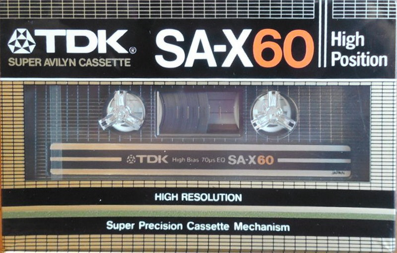 Compact Cassette TDK SA-X 60 Type II Chrome 1982 Japan
