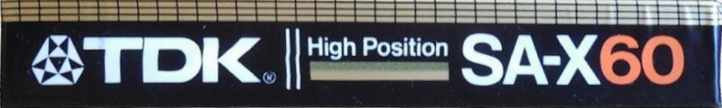 Compact Cassette TDK SA-X 60 Type II Chrome 1982 Japan