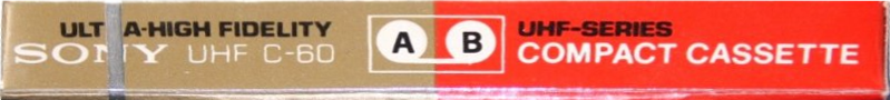 Compact Cassette Sony 60 "UHF" Type I Normal 1974 USA