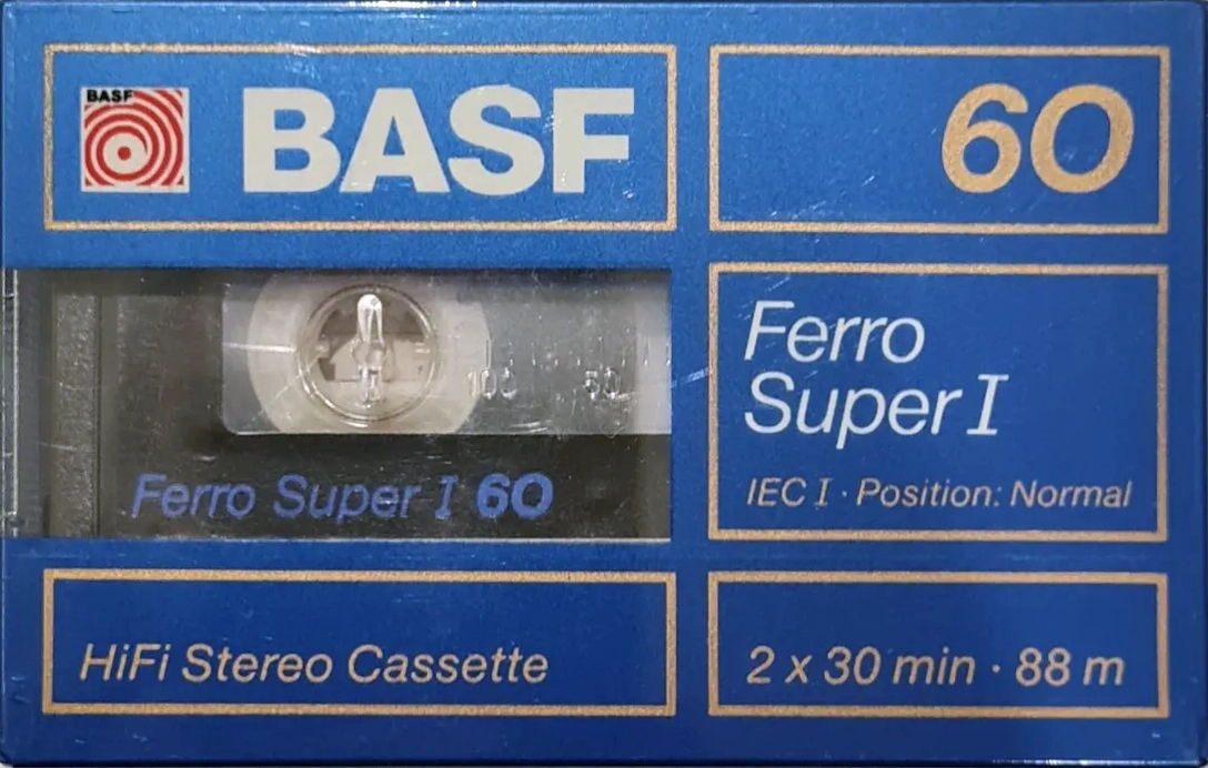 Compact Cassette BASF Ferro Super I 60 Type I Normal 1990 Latin America
