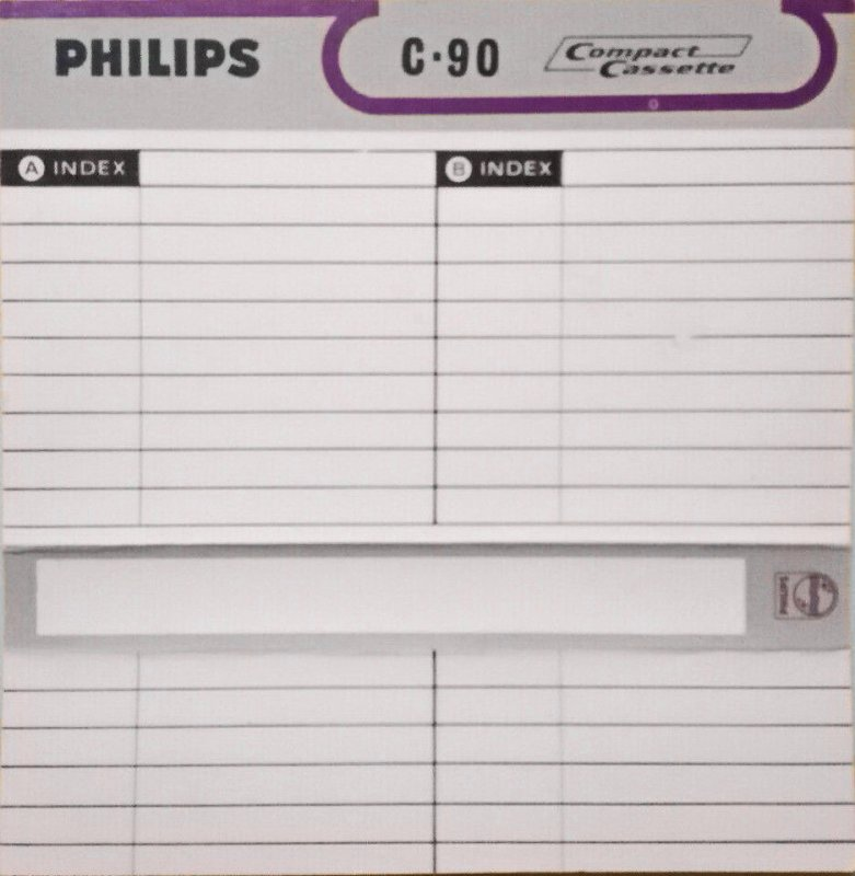 Compact Cassette Philips 90 Type I Normal 1967 Europe