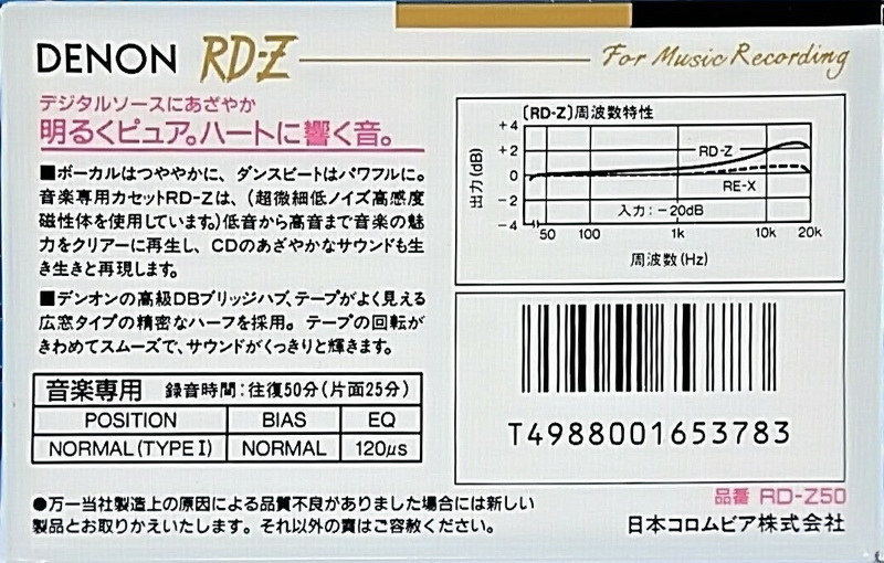 Compact Cassette: Nippon Columbia / Denon Denon - RD-Z 50