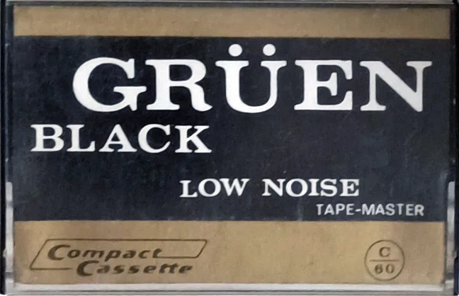 Compact Cassette Gruen 60 "Black" Type I Normal Italy