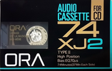 Compact Cassette Ora XJ 74 "C-74XJ2" Type II Chrome 1992 Japan