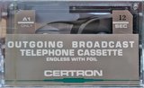 Compact Cassette Certron 12 sec Endless Cassette 1986 USA