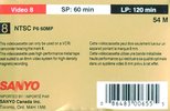 Video8, Hi8, Digital8 Sanyo 60 "HG" Type IV Metal 1986 Canada
