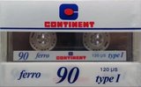 Compact Cassette Continent / Continente Ferro 90 Type I Normal 1984 France