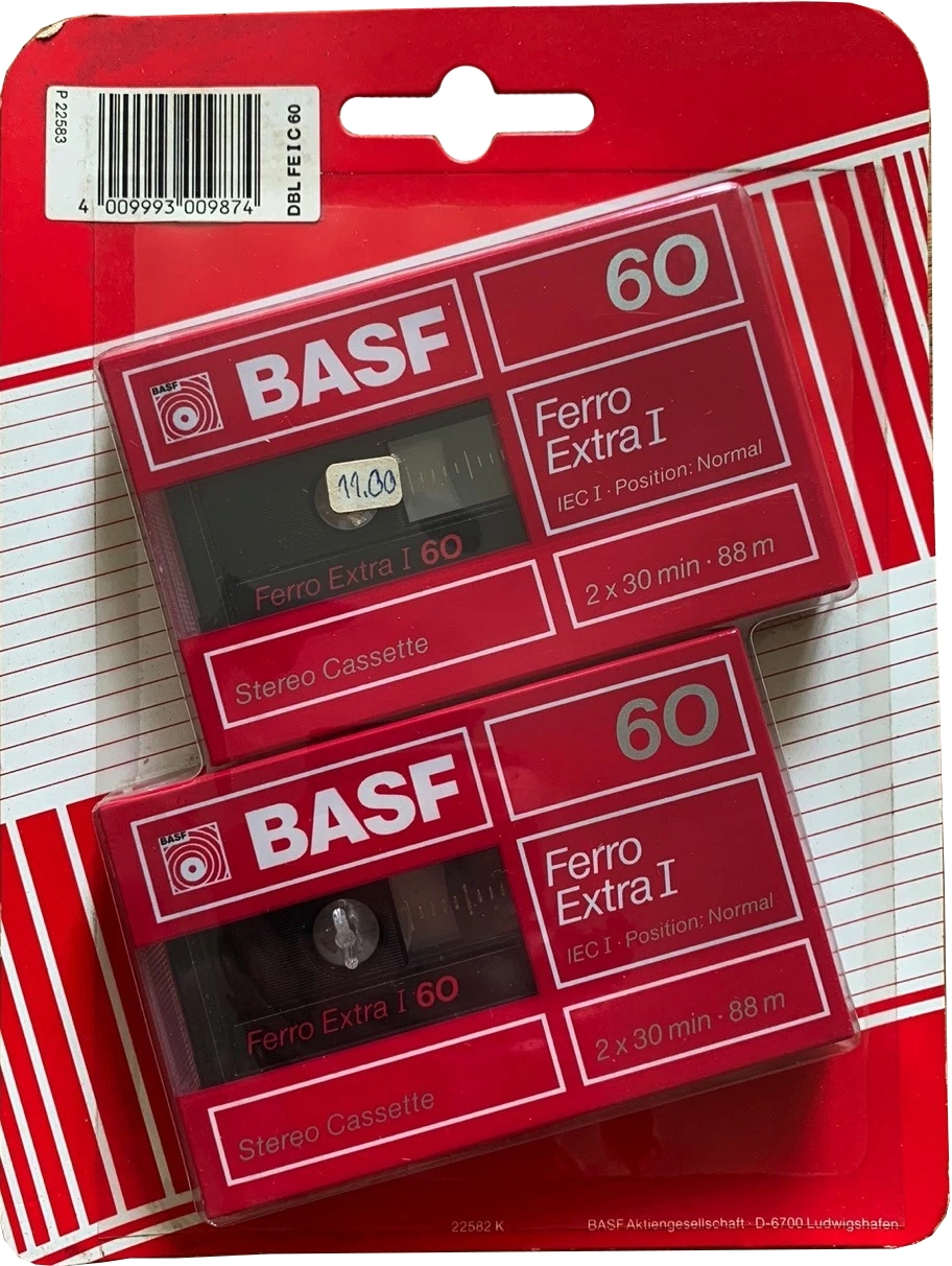 Blister BASF Ferro Extra I 60 Type I Normal 1988 Europe