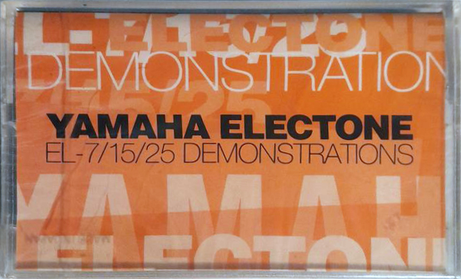 Compact Cassette Yamaha Electone "EL-7/15/25" Demonstration Tape Japan