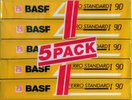 5 pack BASF Ferro Standard I 90 Type I Normal 1991 Europe