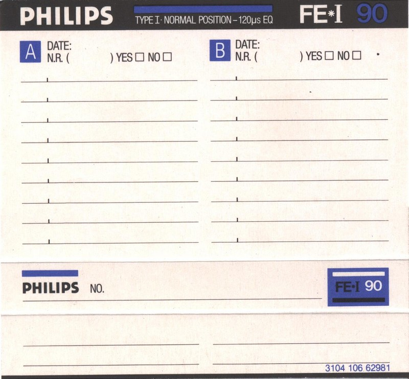 Compact Cassette: Philips  - FE-I 90