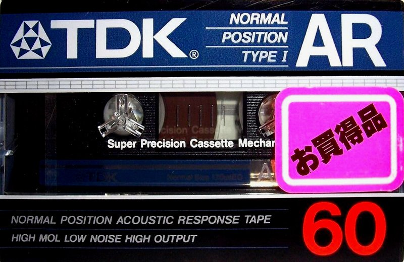 Compact Cassette TDK AR 60 Type I Normal 1984 Japan