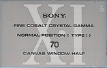 Compact Cassette Sony XI 70 Type I Normal 1991 Japan
