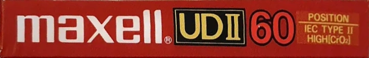 Compact Cassette Maxell UDII / UD2 60 Type II Chrome 1986 Europe
