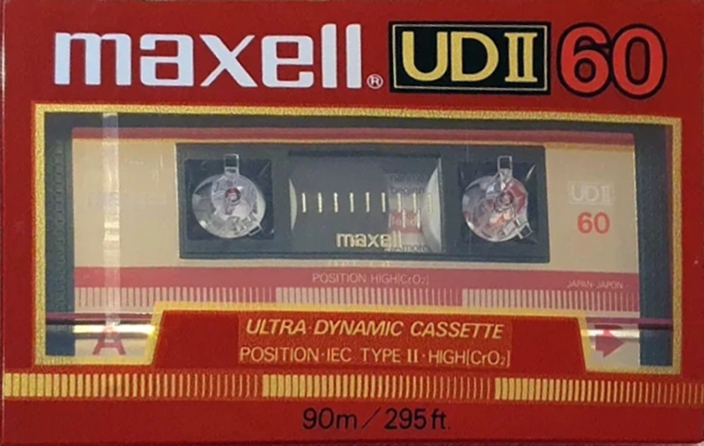 Compact Cassette Maxell UDII / UD2 60 Type II Chrome 1986 Europe
