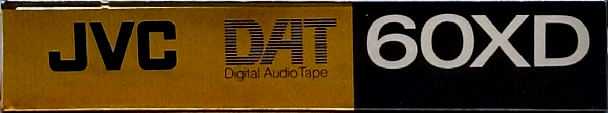 Digital Audio Tape JVC 60 "R-60XDA" Type IV Metal 1990 North America