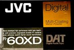 Digital Audio Tape JVC 60 "R-60XDA" Type IV Metal 1990 North America