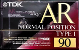 Compact Cassette TDK AR 90 "AR-90R" Type I Normal 1992 Japan