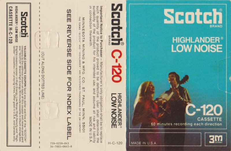 Compact Cassette: 3M Scotch - Highlander 120