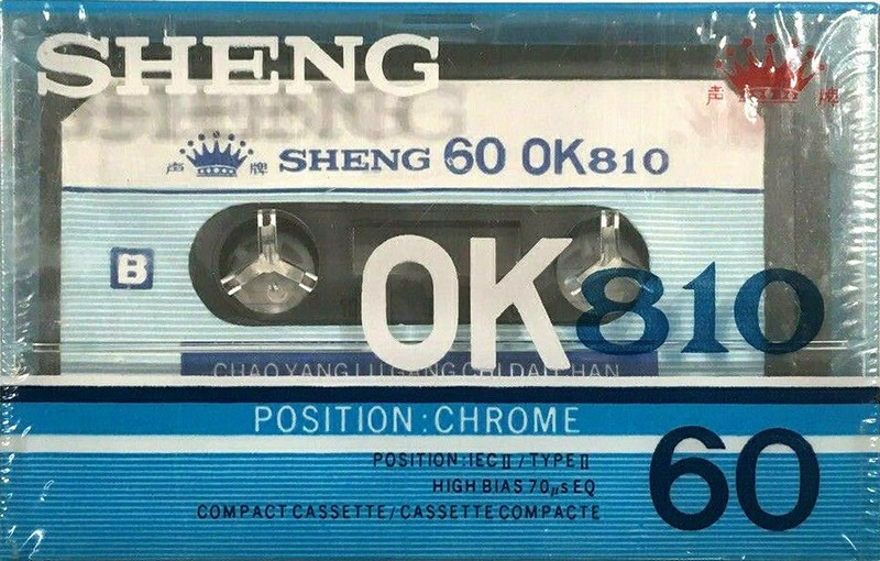 Compact Cassette Sheng 60 "OK810" Type I Normal China