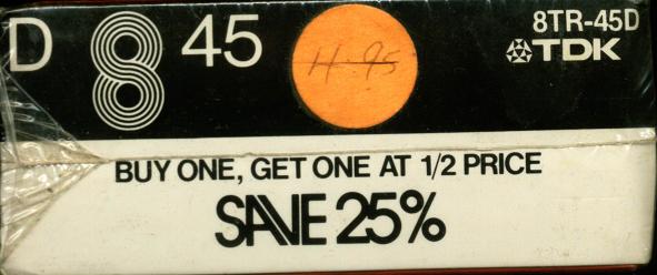 TRACK-8 TDK 45 "D" Type I Normal 1975 USA