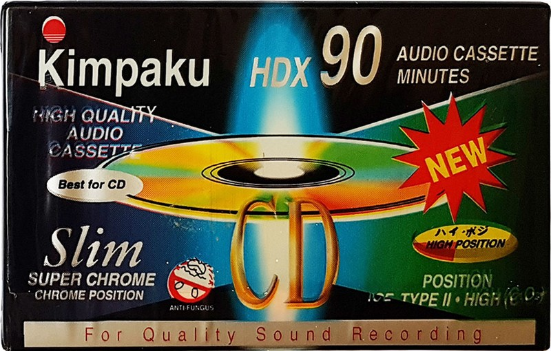 Compact Cassette Kimpaku 90 "HDX" Type II Chrome Europe