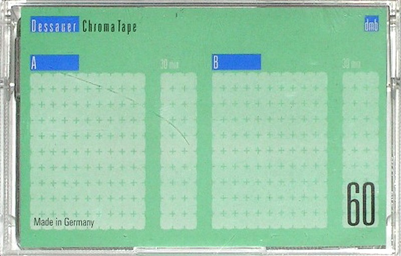 Compact Cassette dmb Dessauer Chroma Tape 60 Type II Chrome 1993 Europe