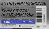 Compact Cassette AXIA PS-Ix 90 Type I Normal 1988 Japan