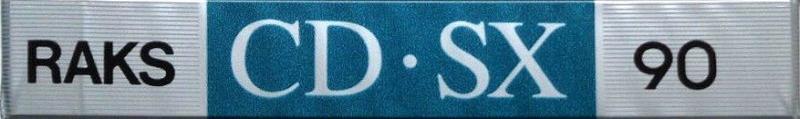 Compact Cassette RAKS CD-SX 90 Type I Normal 1990 Europe