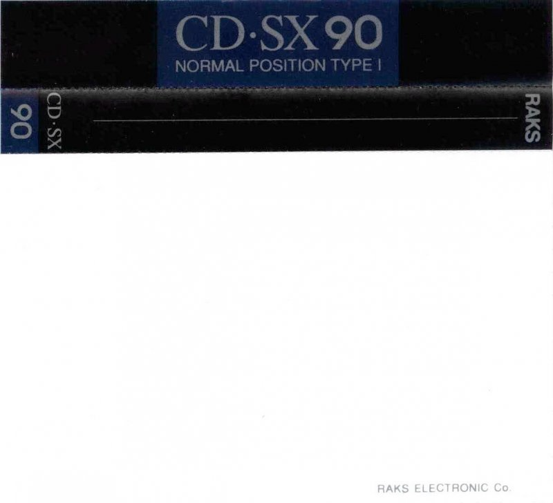 Compact Cassette: RAKS  - CD-SX 90