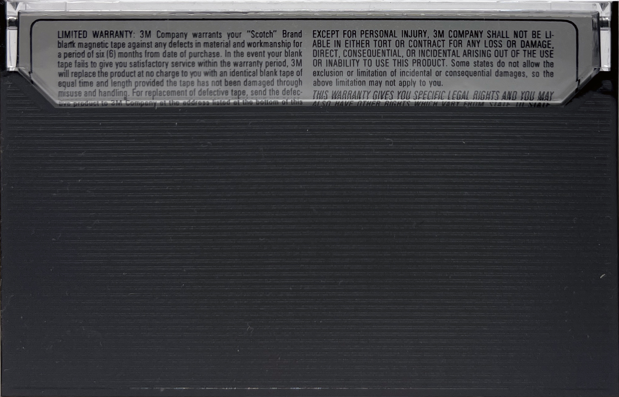 Compact Cassette Scotch Dynarange 60 Type I Normal 1979 USA