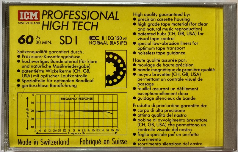 Compact Cassette: ICM  - SD I 60