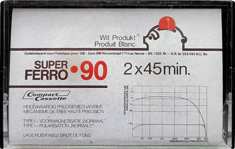 Compact Cassette GB 90 Type I Normal 1986 Belgium