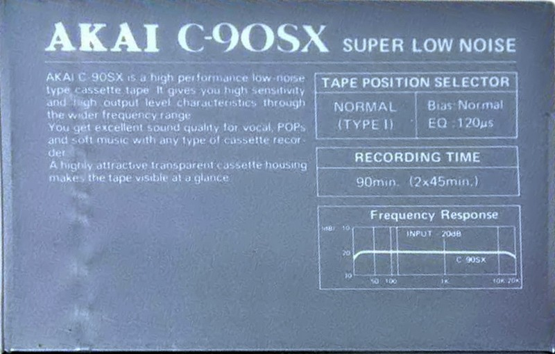 Compact Cassette: Mitsubishi Akai - SX 90+10