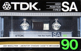 Compact Cassette TDK SA 90 Type II Chrome 1985 North America