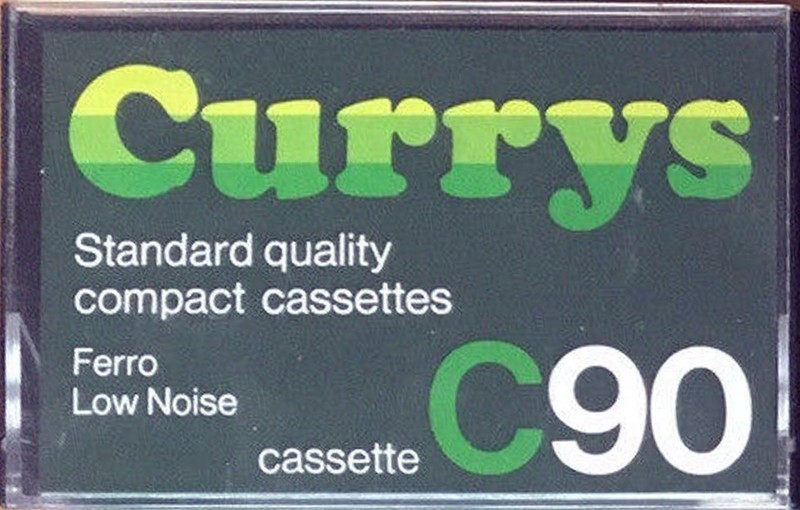 Compact Cassette Currys Standard 90 Type I Normal 1978 UK