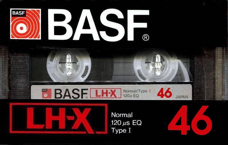 Compact Cassette BASF LH-X 46 Type I Normal 1982 Japan