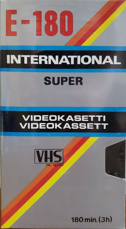 VHS, Video Home System International 180 Type I Normal Finland