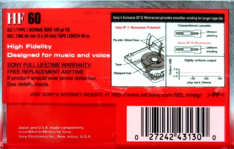 Compact Cassette: Sony  - HF 60