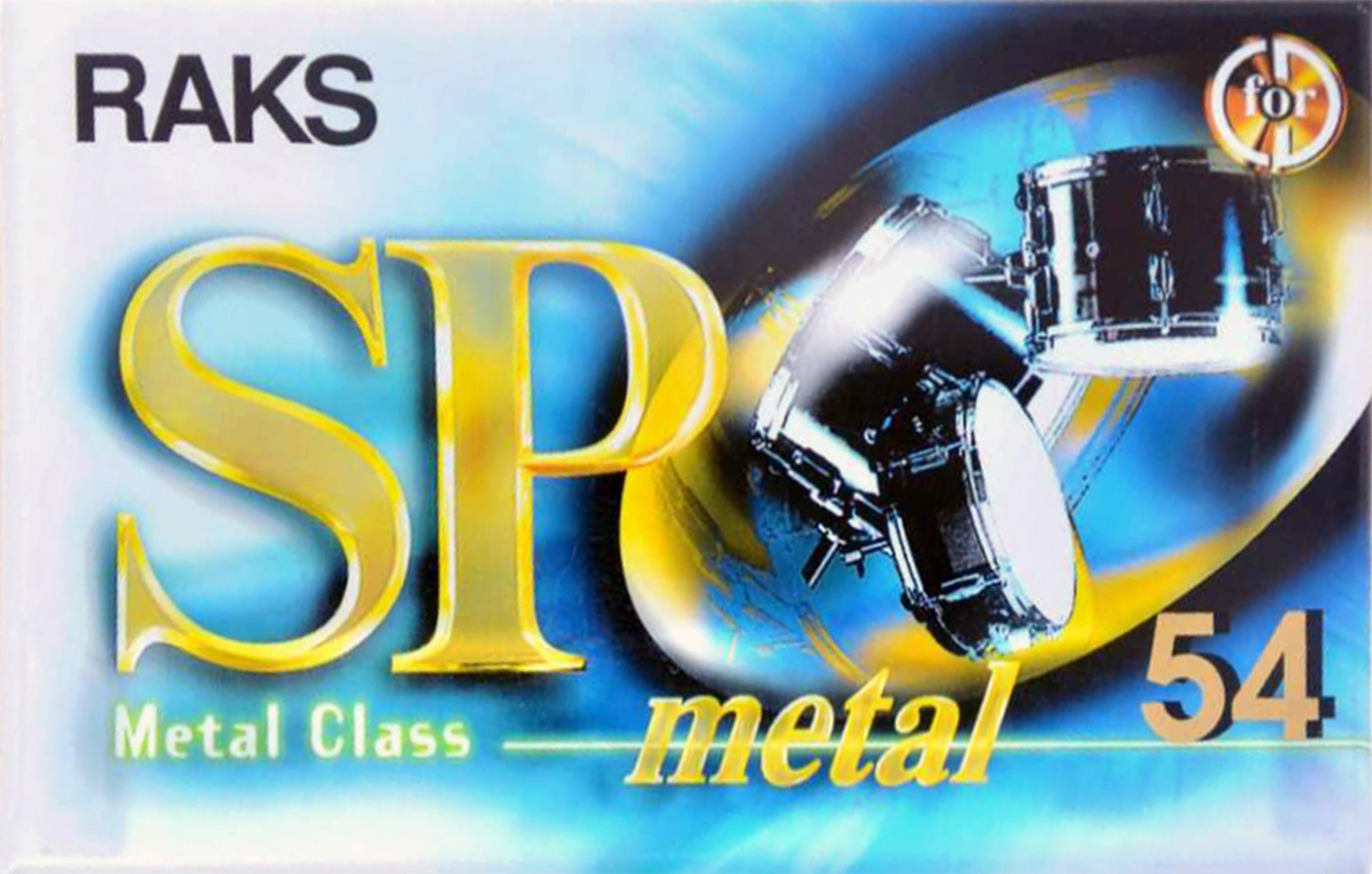 Compact Cassette RAKS SP 54 "SP Metal" Type IV Metal 1996 Europe