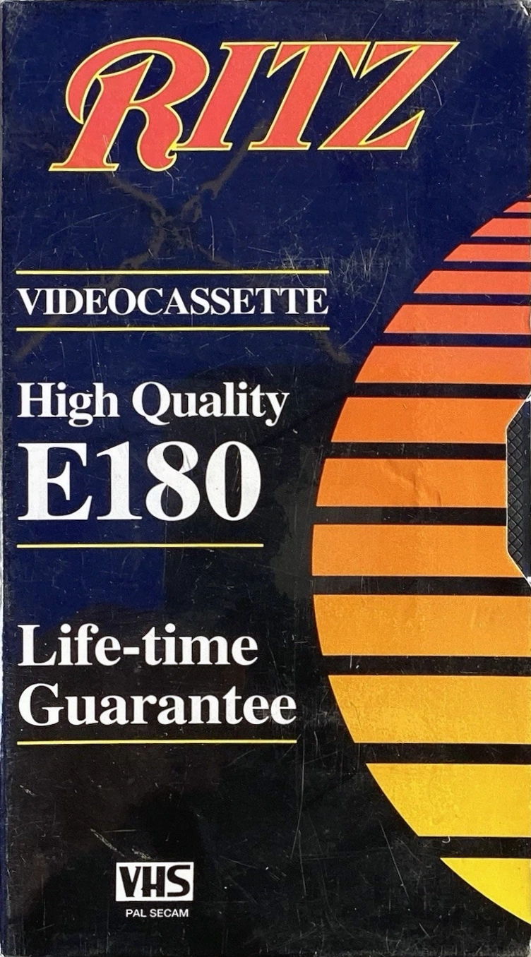 VHS, Video Home System Ritz 180 Type I Normal UK